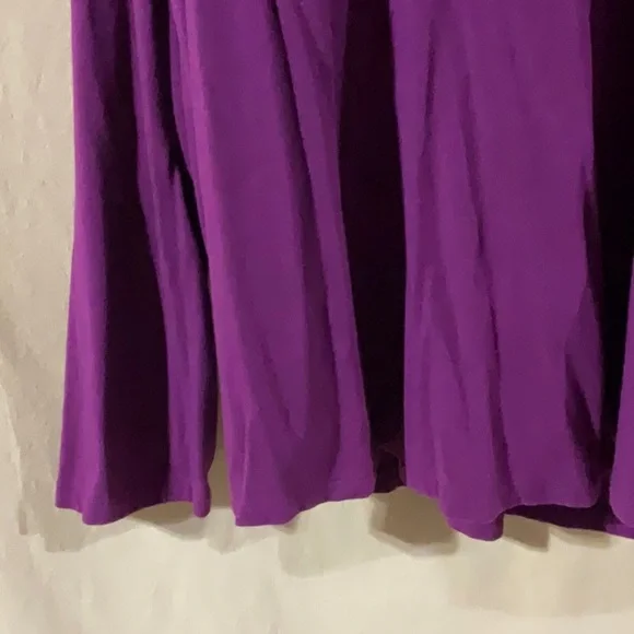 Terra & Sky Size 3X Purple Long Sleeve Tee Shirt - Picture 3 of 6